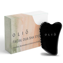 Load image into Gallery viewer, Gua Sha Stone - Black Obsidian