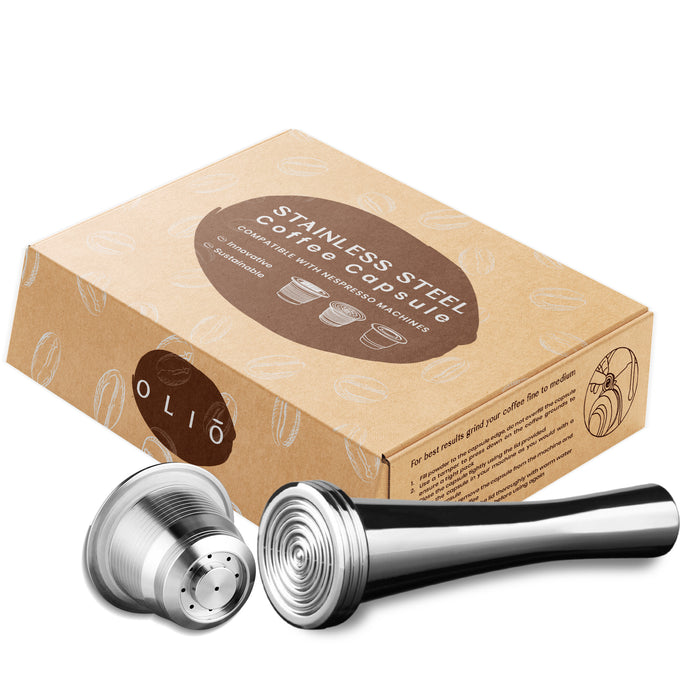 Stainless Steel Nespresso Capsule Kit With Tamper - Wellness and Health Online Shop South Africa - The Oliō Store