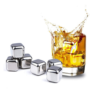 Stainless Steel Ice Cubes (4 Pack) - The Oliō Store